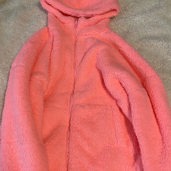 Zenana Outfitters Jackets & Coats Neon Pink Zip Up Jacket Poshmark